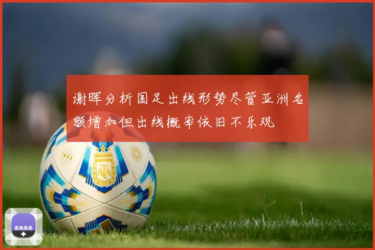 谢晖分析国足出线形势尽管亚洲名额增加但出线概率依旧不乐观